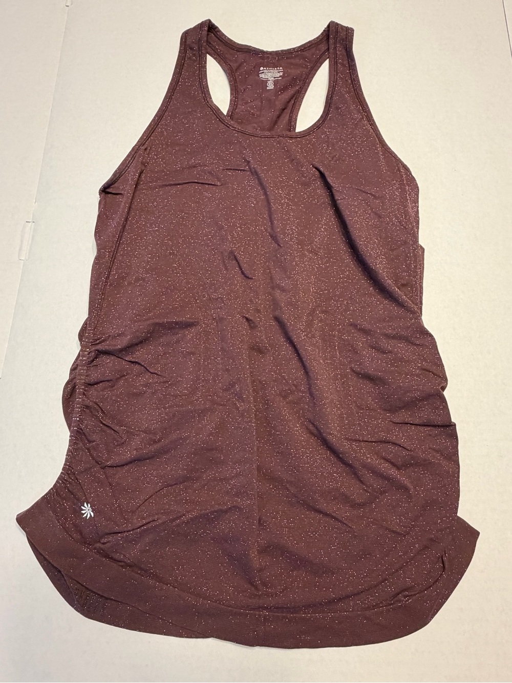 Athleta Wine Sparkle Racerback Tank Large 1050